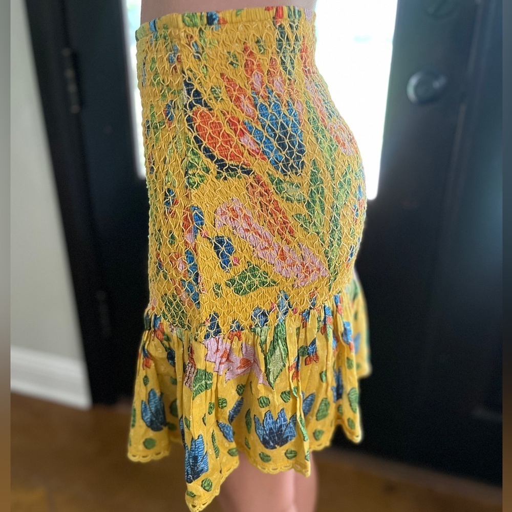 FARM Rio Vibrant Yellow Mini Skirt - Picture 14 of 16